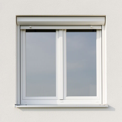 Detail van wit kunststof schuifkozijn in gestuukte gevel van moderne woning in Baarn
