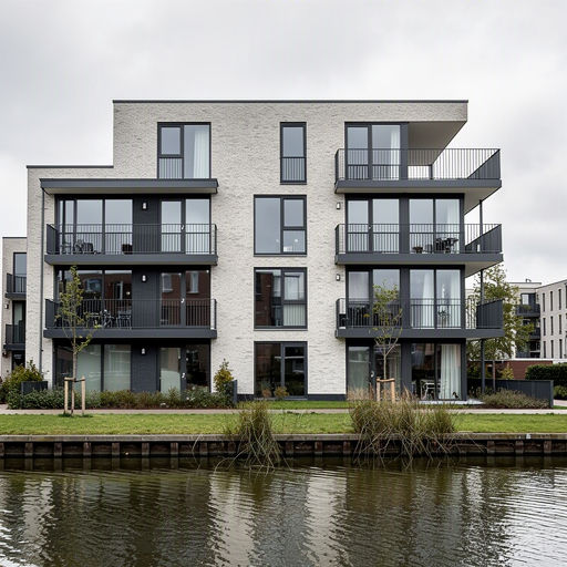 Appartementencomplex in Soest met antracietkleurige kunststof kozijnen