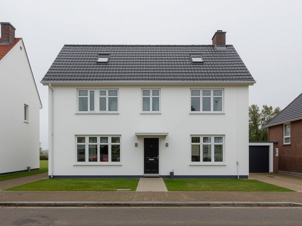 foto van ouderwetse huizen
