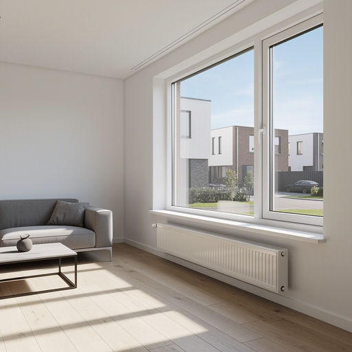 Interieur nieuwbouwwoning Bussum met groot kunststof panoramaraam