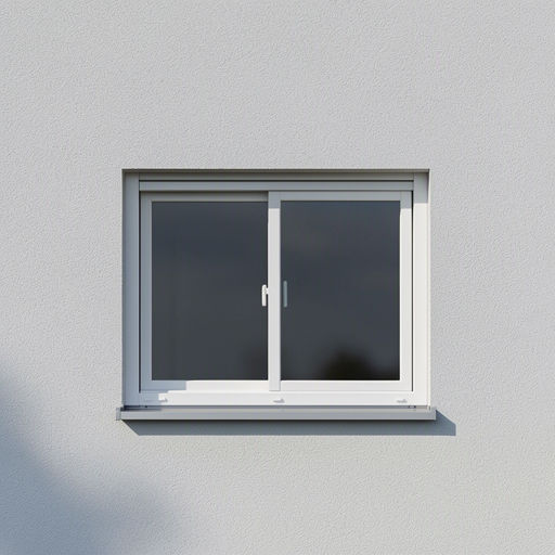 Close-up kunststof schuifkozijn wit op gepleisterde gevel modern woning Weesp