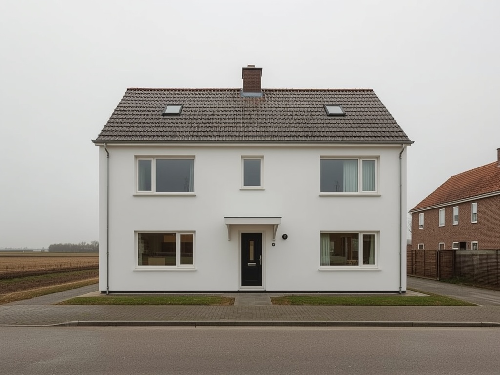 Moderne vrijstaande woning Bussum met nieuw geplaatste kunststof kozijnen wit