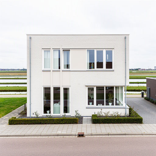 Moderne vrijstaande woning Weesp met nieuw geplaatste kunststof kozijnen wit