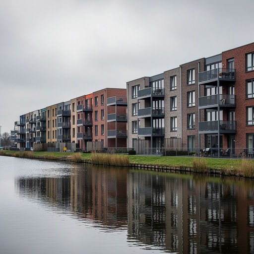 Appartementencomplex Bussum met antraciet kunststof kozijnen