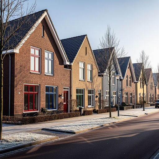 Monteur plaatst kunststof kozijnen bij een woning in Almere